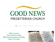 Tablet Screenshot of goodnewspres.org